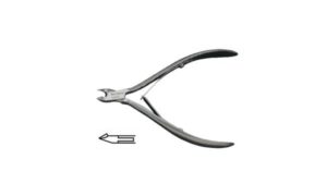 Cążki do skórek ostrze 5mm długość 11cm nierdzewne podwójna sprężyna