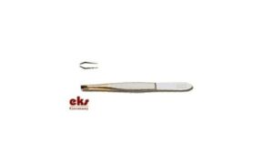 Pęseta prosta Krab niklowano - złocona