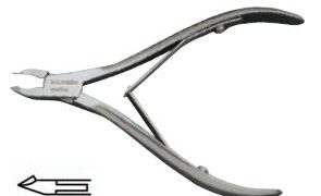 Cążki do skórek ostrze 3mm długość 11cm nierdzewne podwójna sprężyna